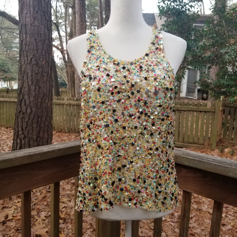 3.1 Phillip Lim Multicolor Sequin Tank Top